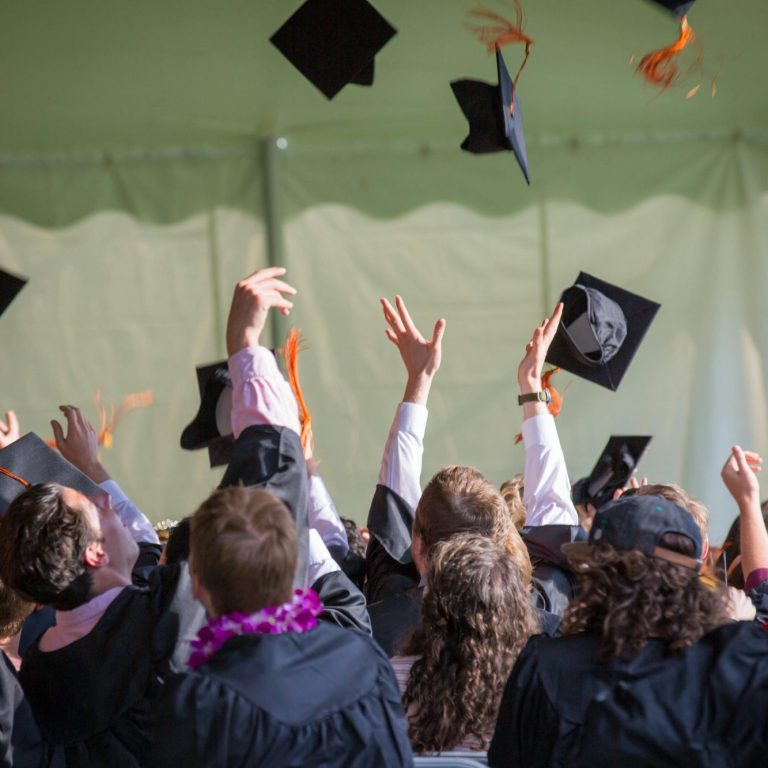 Photo by Emily Ranquist: https://www.pexels.com/photo/photography-of-people-graduating-1205651/